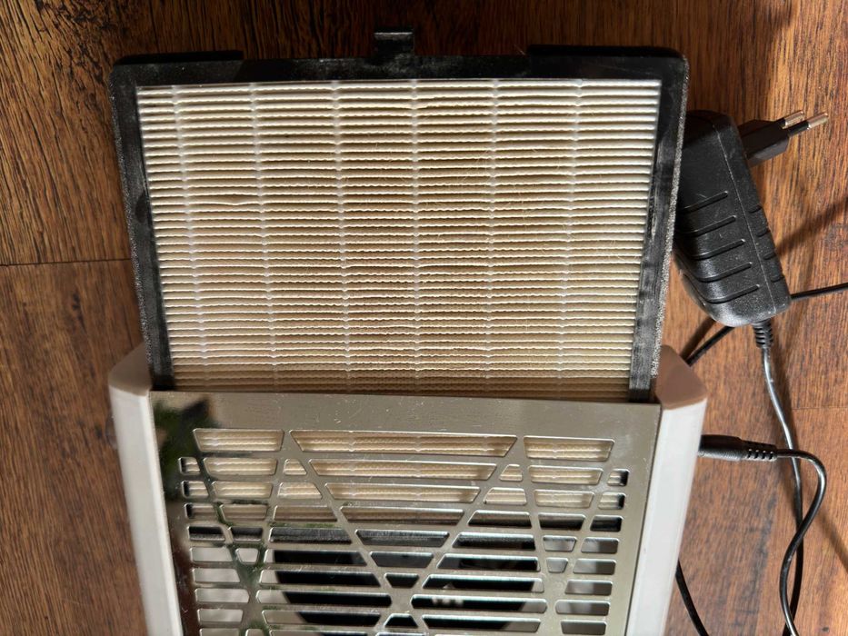 Pochłaniacz pyłu do paznokci, hybrydy, żelu, biały, srebrny