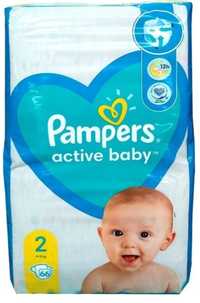 Nowe Pampers Active Baby 2 4-8 kg 66 szt pieluszki jednorazowe paczka