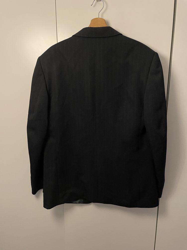Marynarka czarna w paski oversize