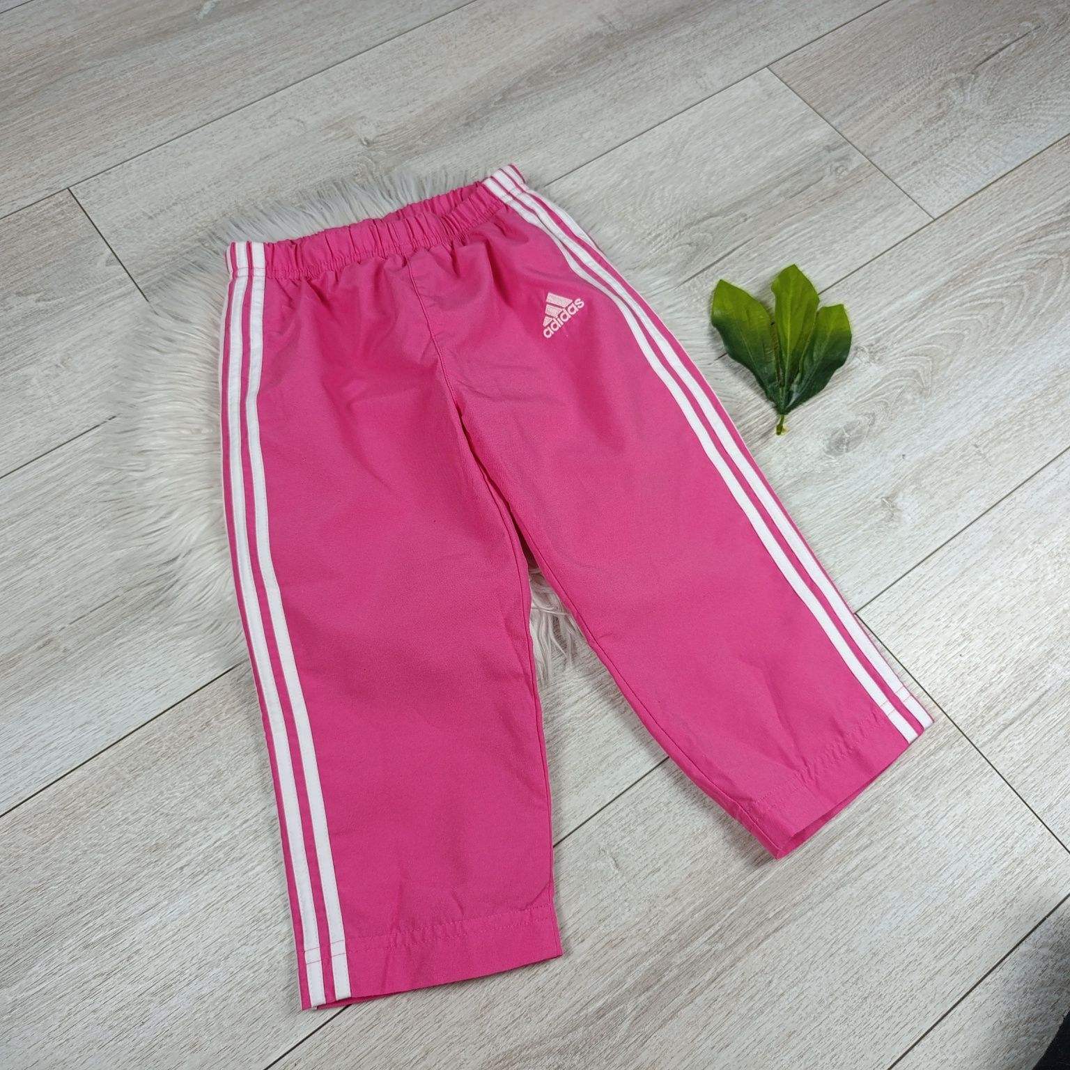 Różowe Spodnie Dresowe Dziewczynka 92 cm Adidas