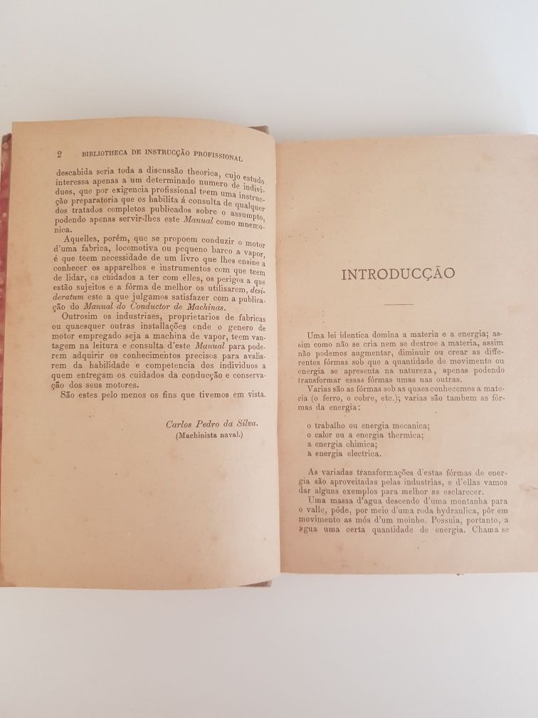 Livro muito Antigo Construcão Maquinas