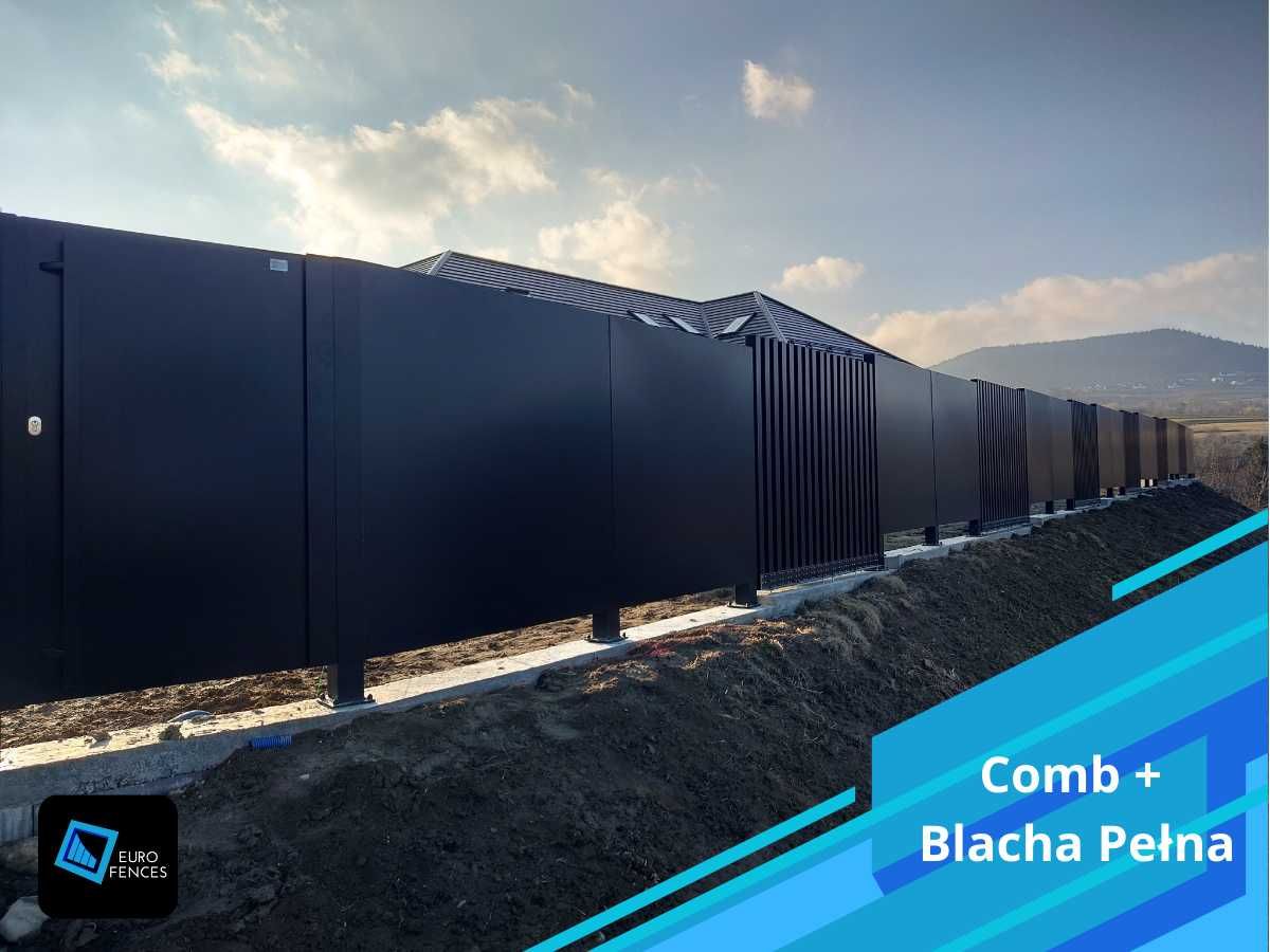 Ogrodzenie z aluminium Polski producent Euro Fences - Pełna blacha