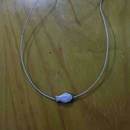 6 colares metálicos vintage/bijuteria *