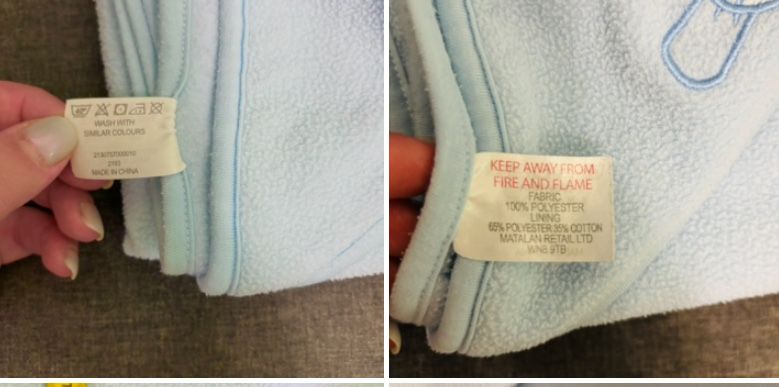 Matalan 87*83см Плед куточок для малюка на прогулянку бакитний Англія