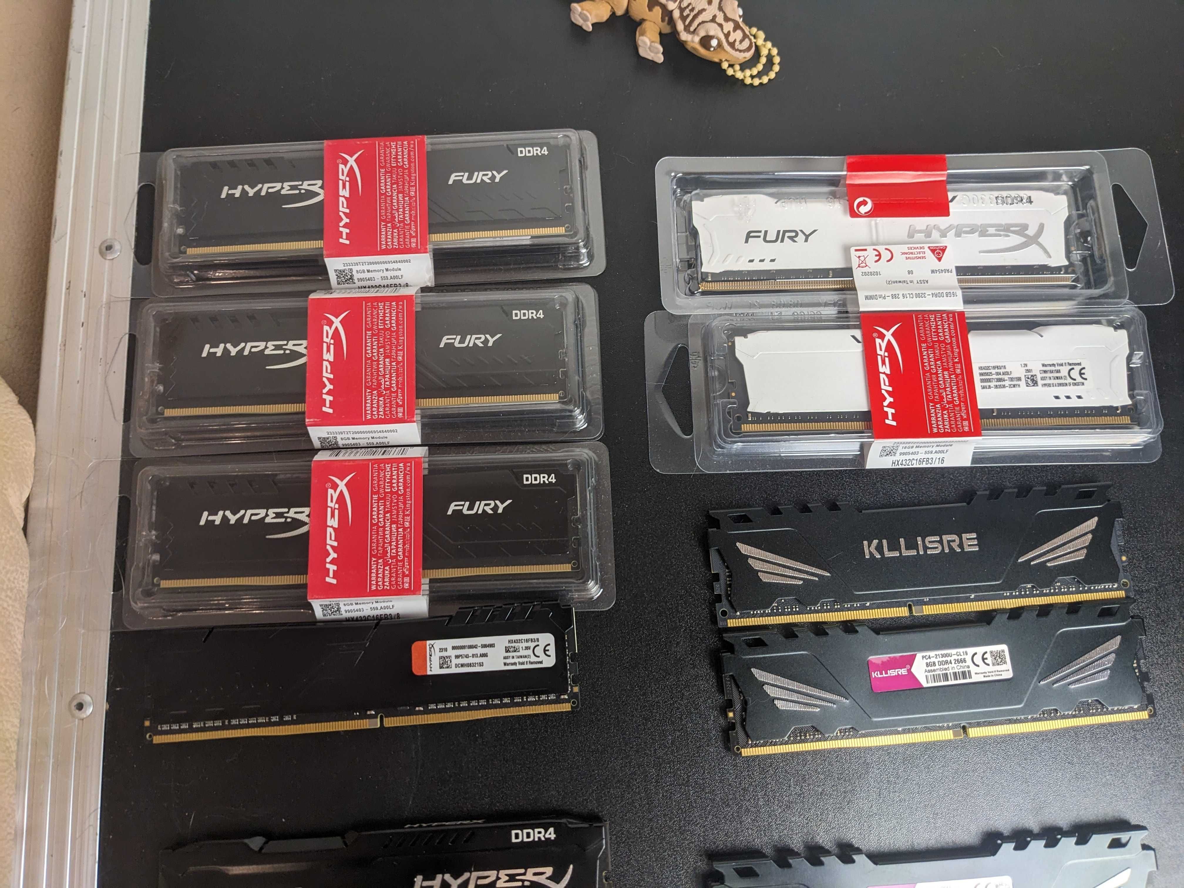 Лот Оперативна пам`ять Hyperx DDR4/DDR3 - 8/16GB (В описі - наявність)