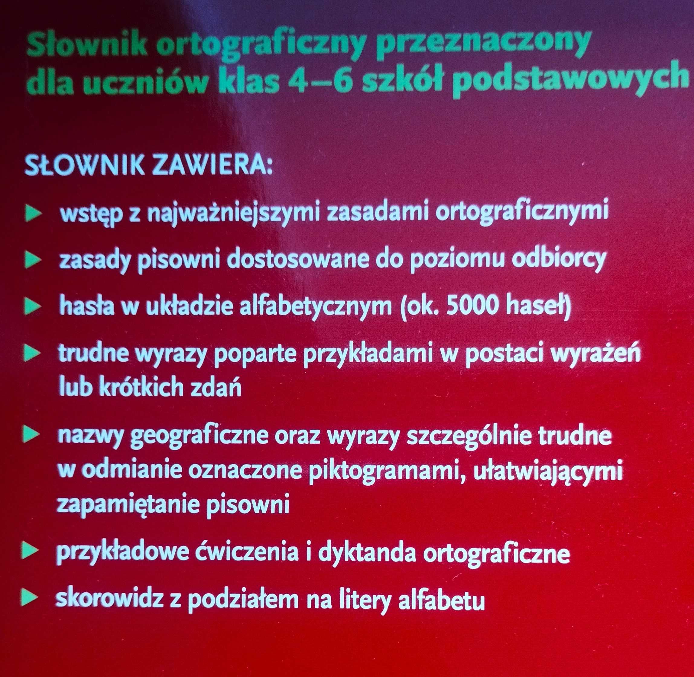 Słownik ortograficzny dla klas 4-6