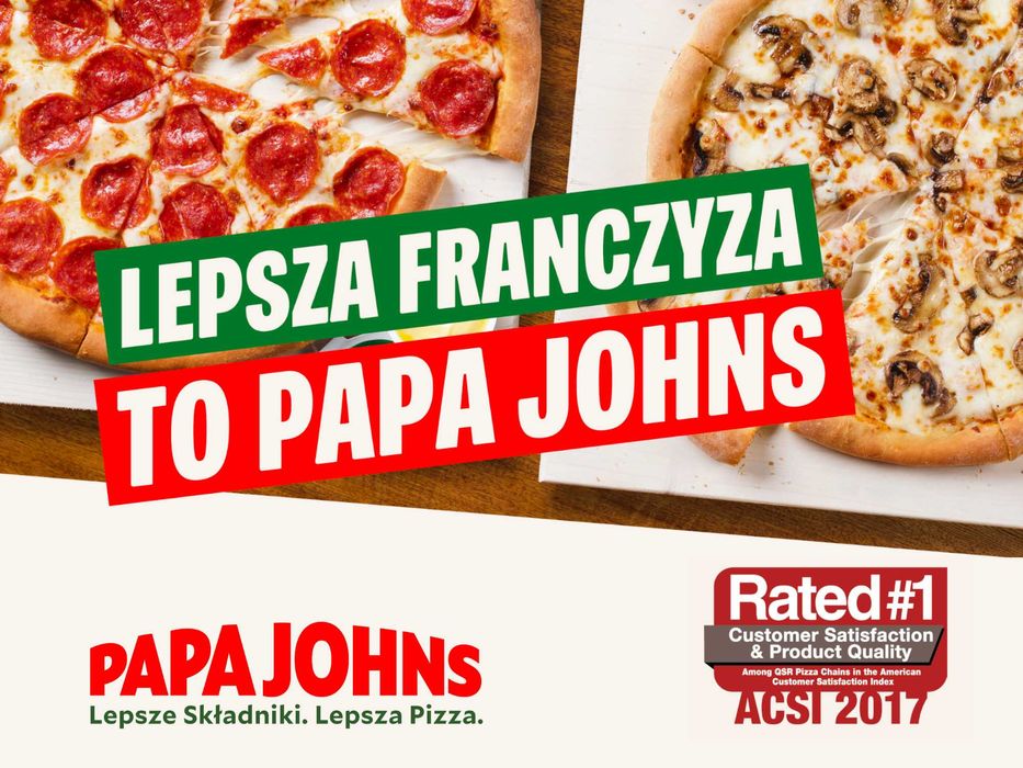 Zostań Franczyzobiorcą PAPA JOHN'S w Mińsku Mazowieckim