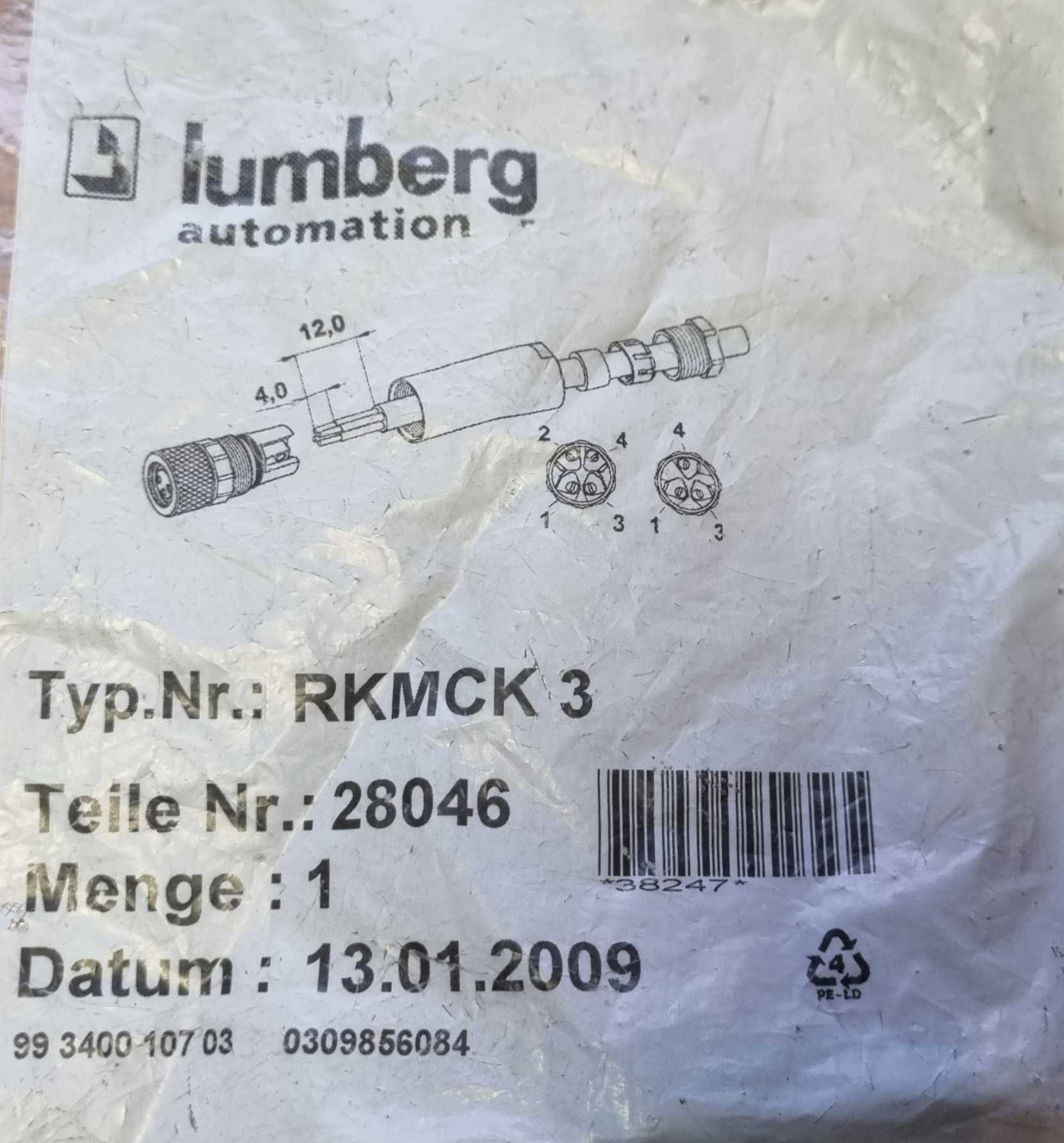 RKMCK 3 | LUMBERG AUTOMATION złącsze żeńskie