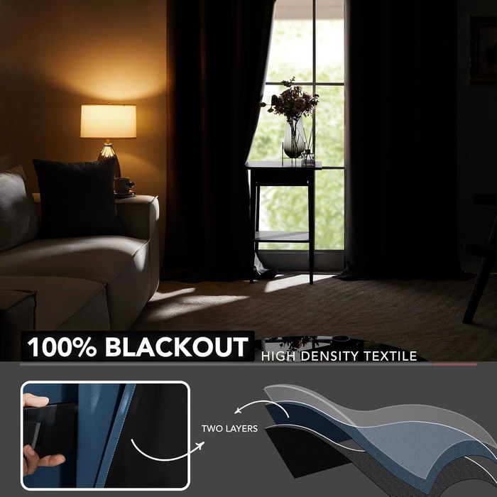 Nowa zasłona / 2szt / oczka / 140x165cm / zaciemniająca / 5613!