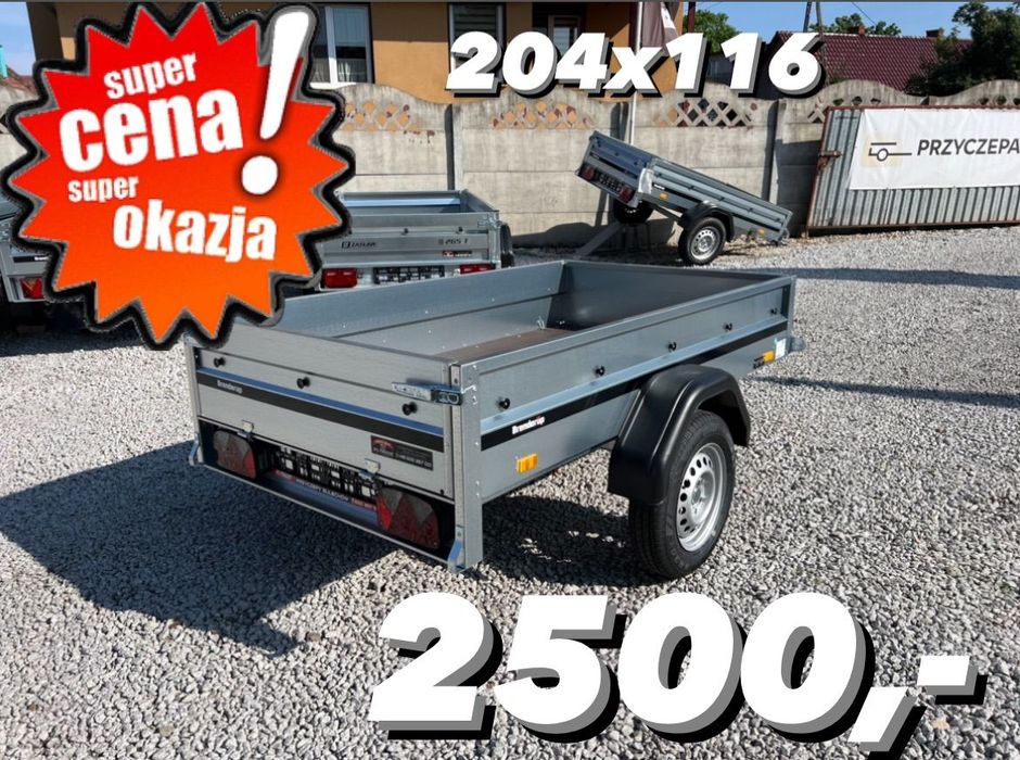 Brenderup 1203  ‼️2025 Nowa przyczepka 204x116x35 SUPER OFERTA!!! DOSTAWA‼️