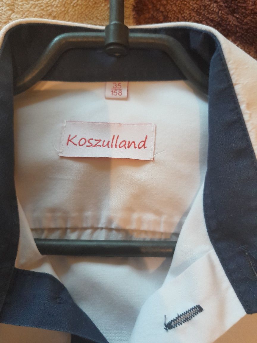 biała koszula wizytowa z długim rękawem na rozpoczęcie roku 158