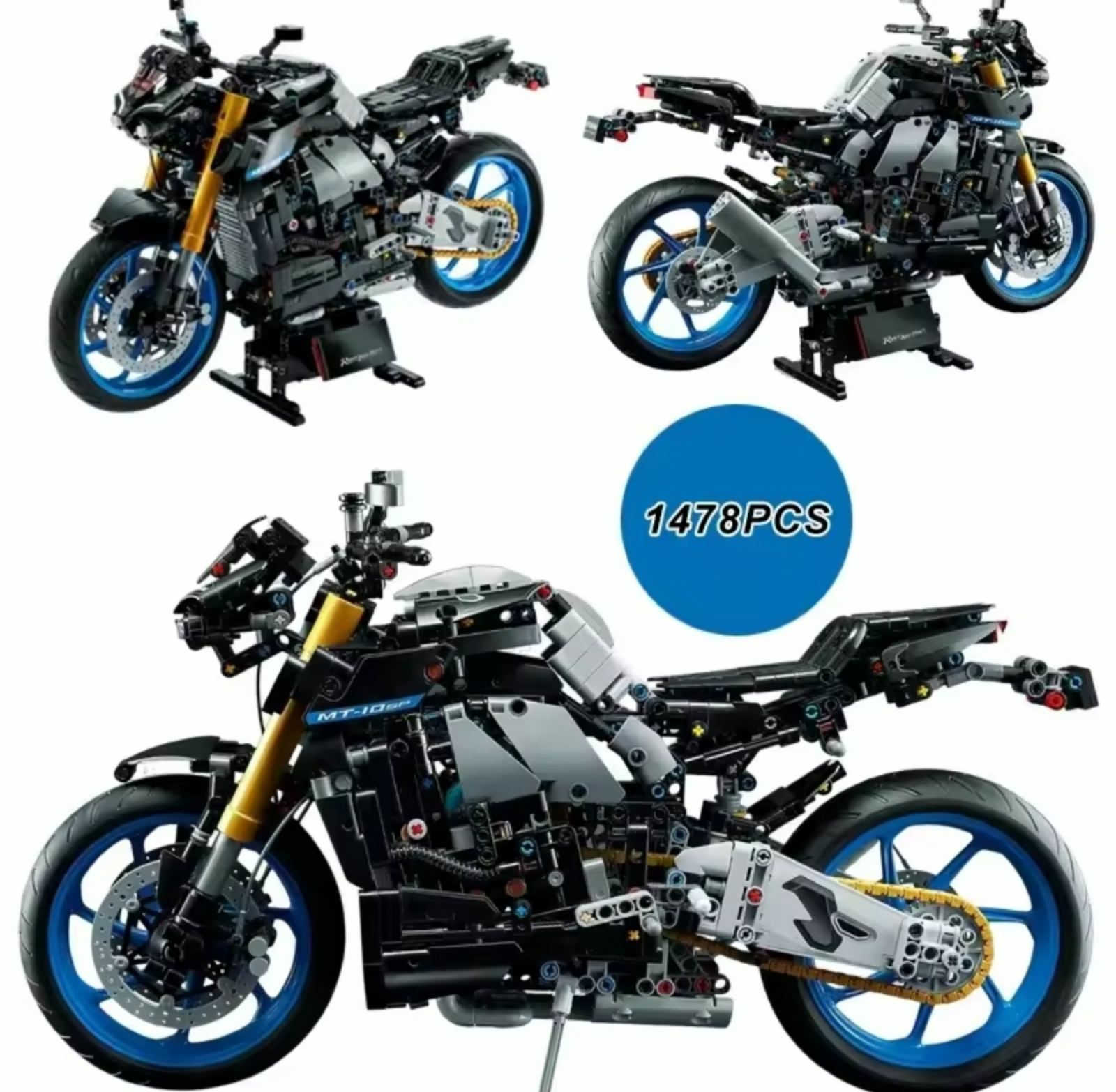 Конструктор мотоцикл Yamaha MT 10 S  . 1478 деталей Lego Technic 42159