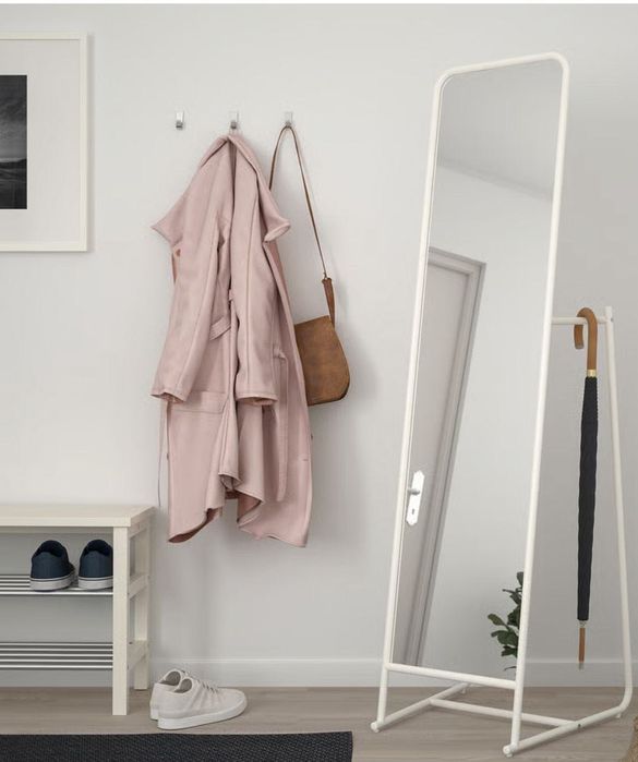 Lustro stojące białe