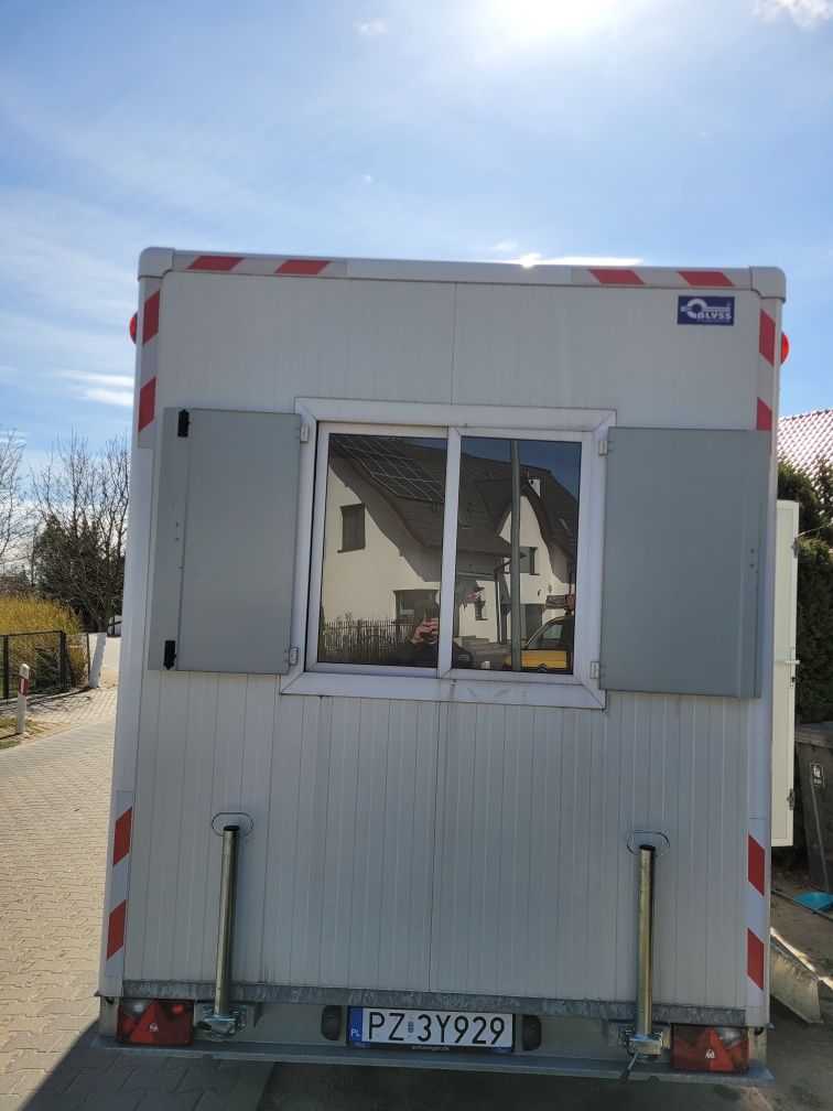 Przyczepa socjalna, biurowa na wynajem  z toaletą WC