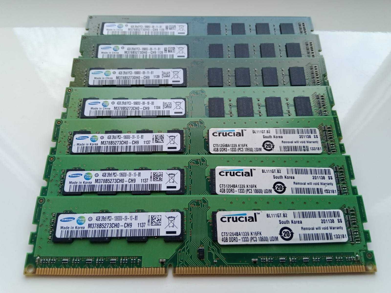 Память для ПК DDR3 4Gb 8Gb PC3-10600 1333MHz PC3-12800 1600MHz