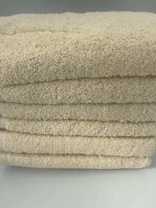 Komplet 6 recznikow hotelowych do rąk 50x100 cm 100% bawełna ecru