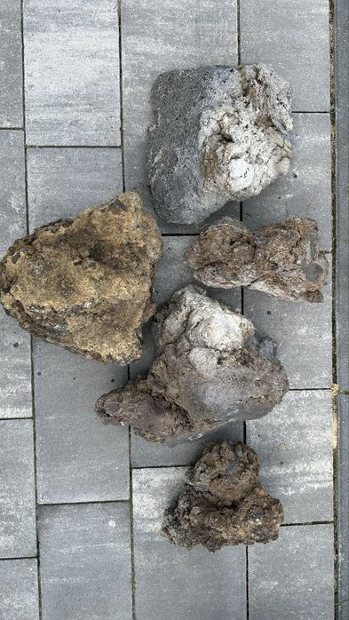 Skała LAWA WULKANICZNA czarna brązowa do akwarium 20kg