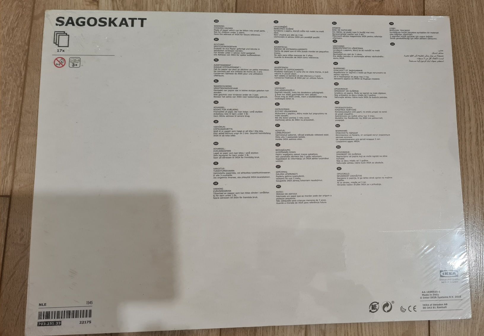Sagoskatt Ikea 17 kartek do kolorowania