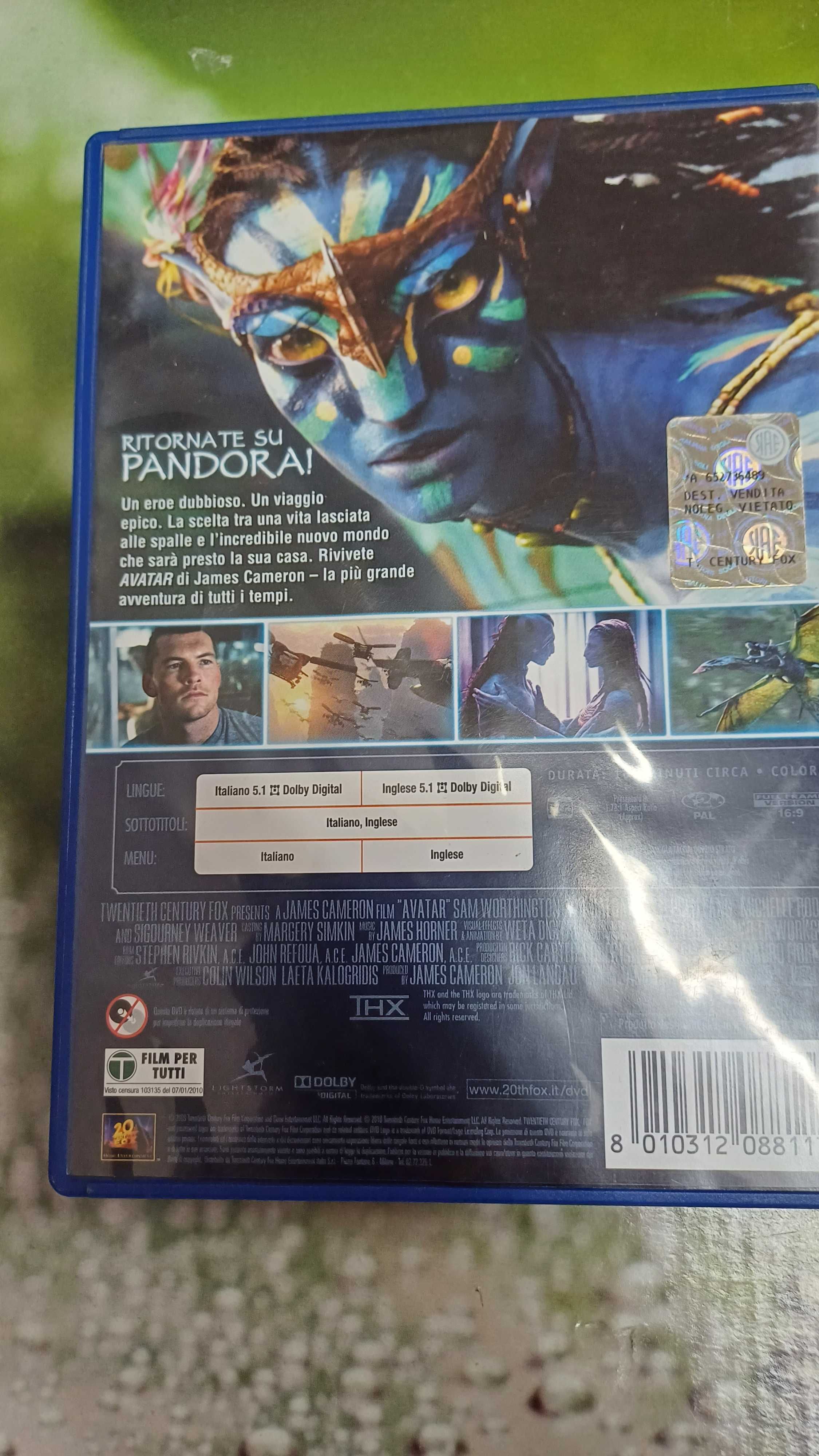 DVD Avatar po włosku i angielsku, bez polskiego
