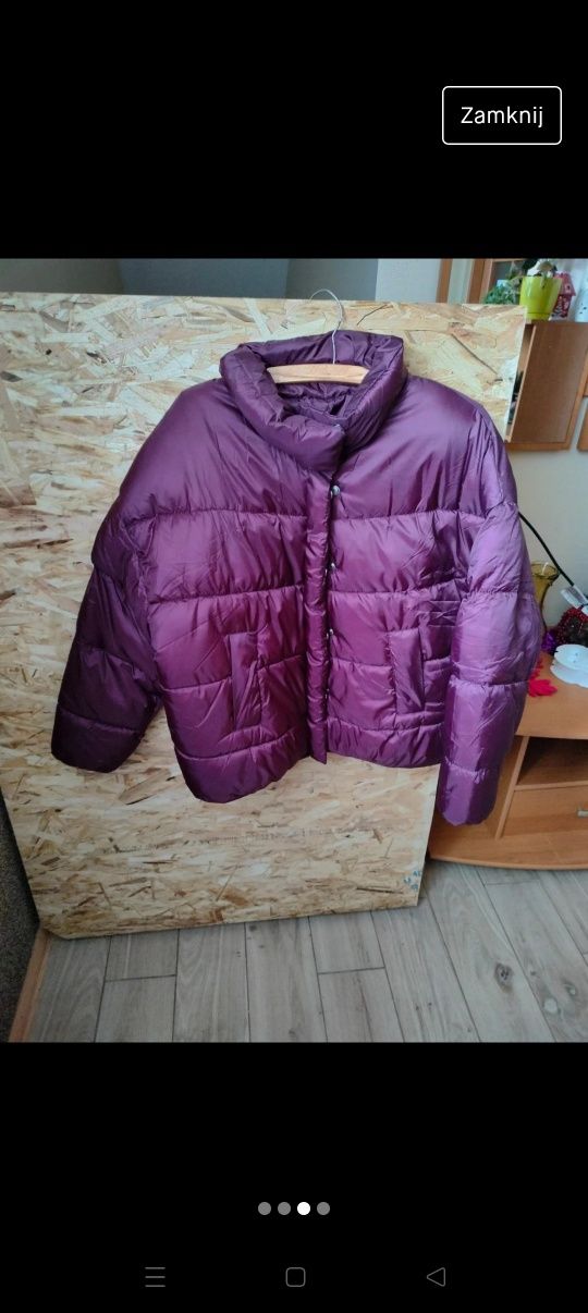 Bordowa kurtka esmara L
