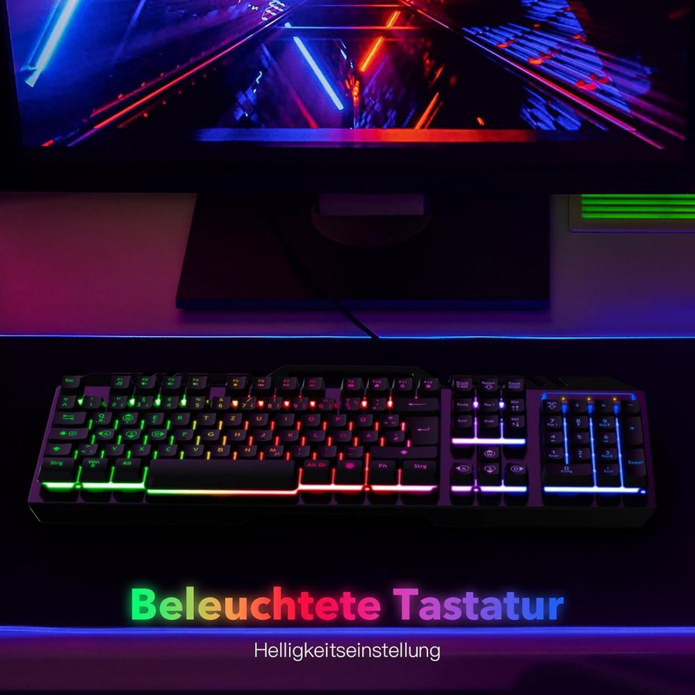 Klawiatura gamingowa LED QERRTZ