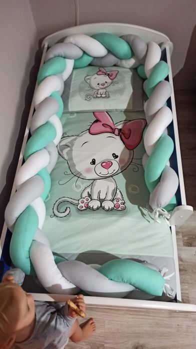 Ochraniacz do łóżeczka warkocz 360 cm