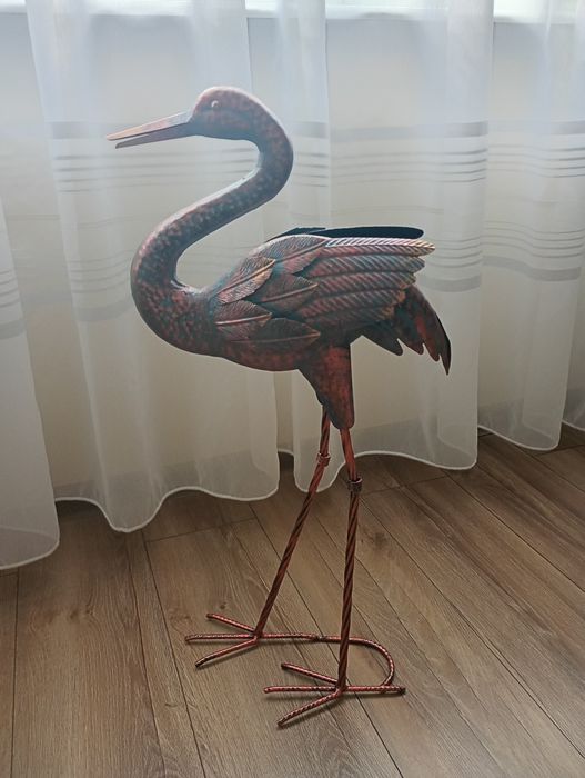 Żuraw Ptak Metalowy 68cm