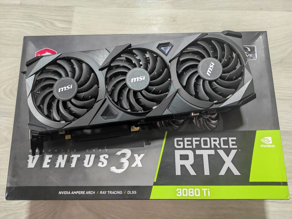MSI GeForce RTX 3080 Ti VENTUS 3X 12G. Идеал. Пломба. Как новая!