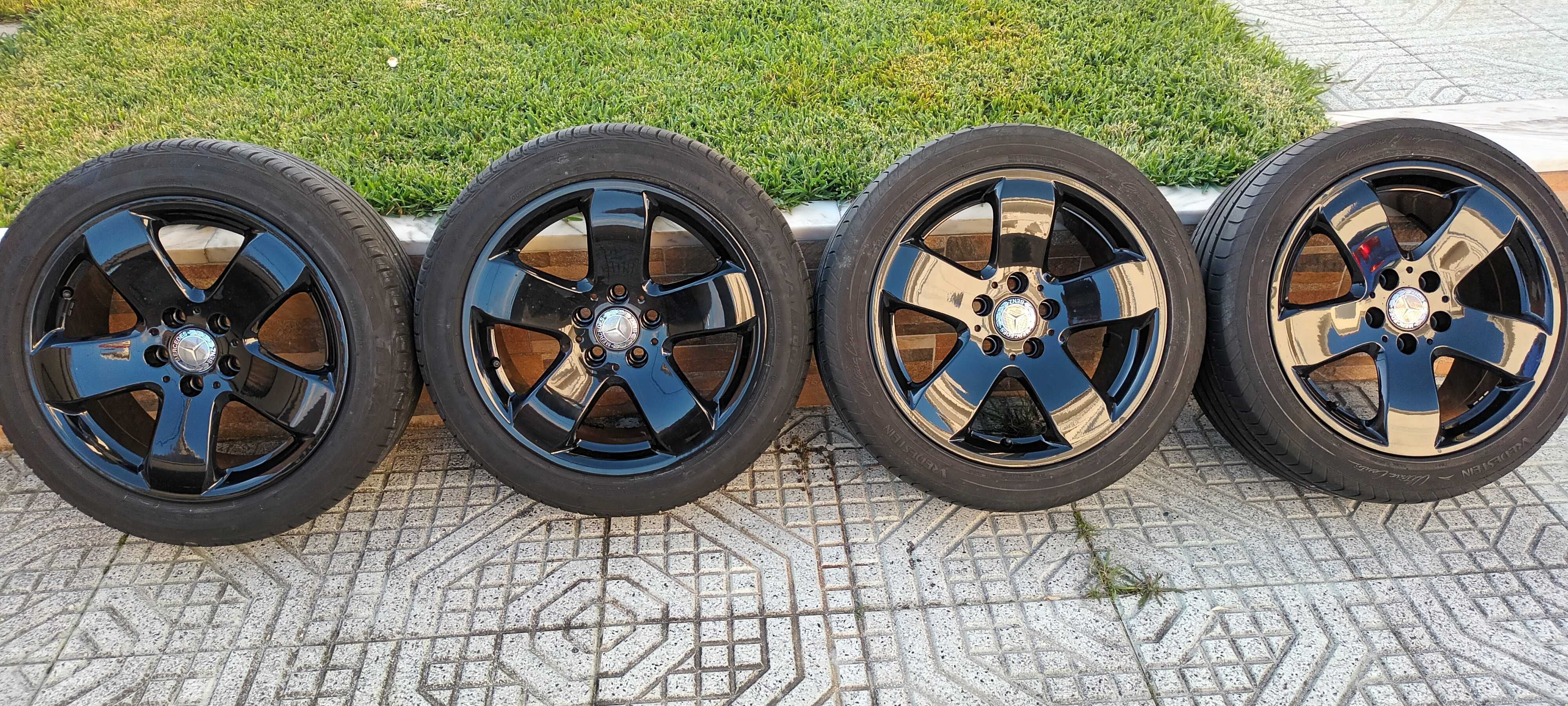 Jantes 17 com pneus mercedes E220 W211 W202 W203.