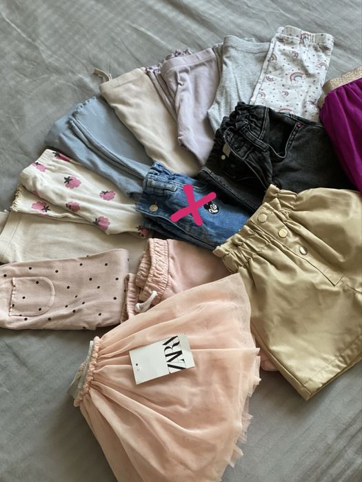 Лосіни в рубчик zara 3 - 4 р 104 см джинси зара мікі disney спідничка