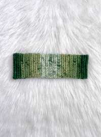 Nowa, ręcznie zrobiona zielona opaska na włosy (Handmade Hairband)