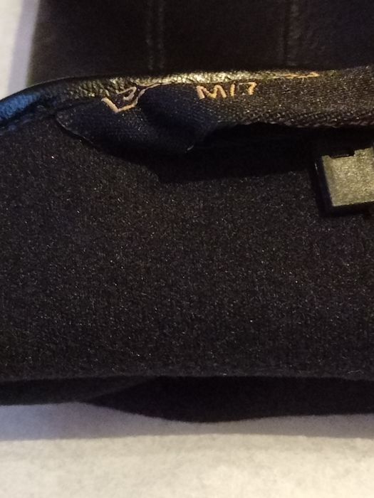 Rękawiczki skórzane damskie antybakteryjne ocieplane M/7