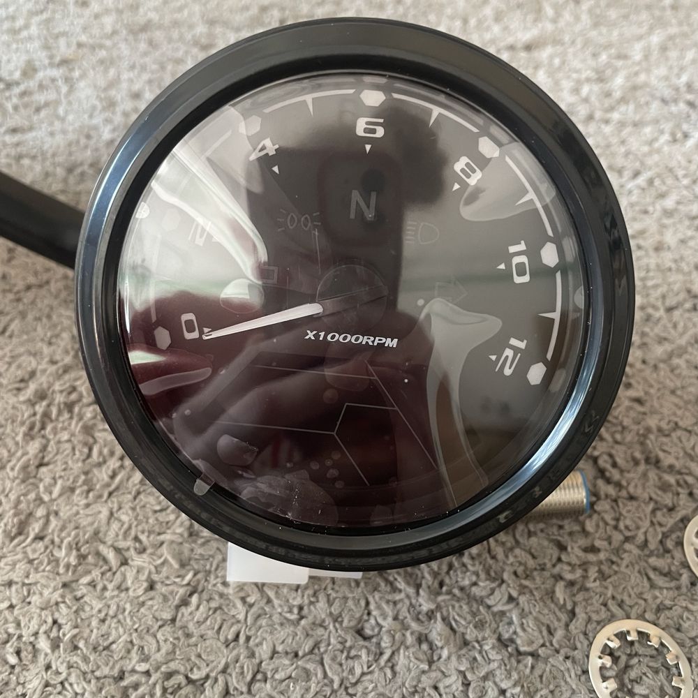 ANCLLO Uniwersalny licznik kilometrów motocykla LCD cyfrowy