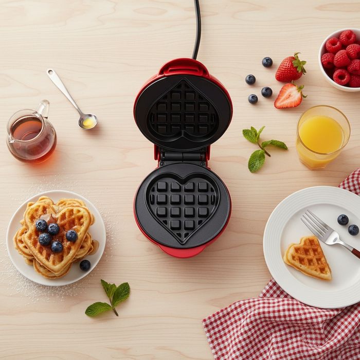 Вафельниця у формі серця новорічний подарунок