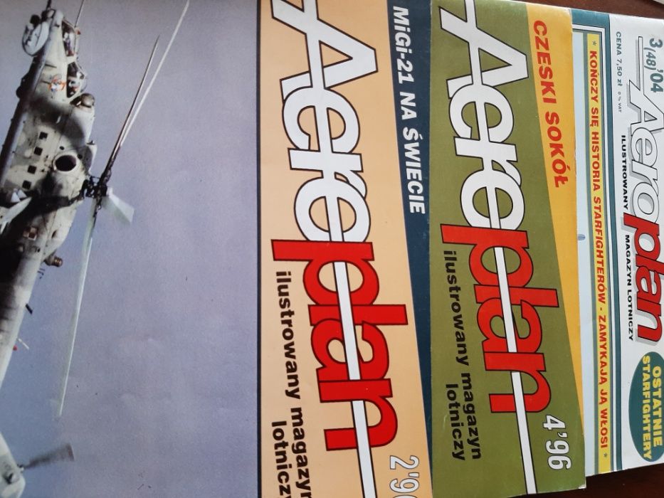 Aero Plan archiwalny  ilustrowany magazyn lotniczy zestaw 3 szt