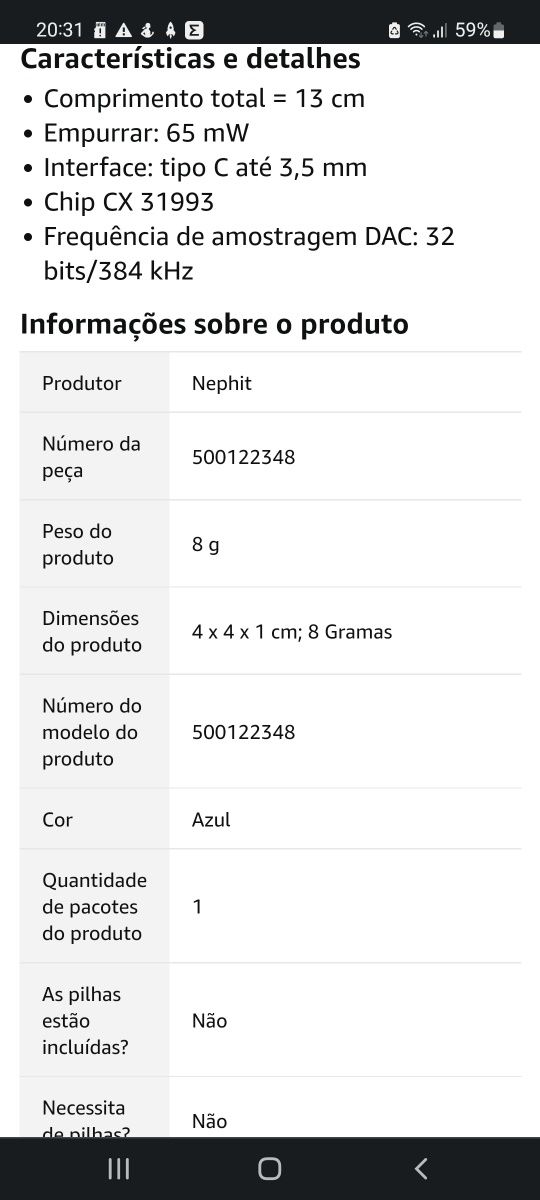 DAC AUDIO USB-C/3,5mm CX-31993 PRO