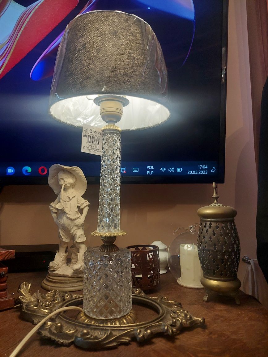 Stylowa lampa Kryształowa.