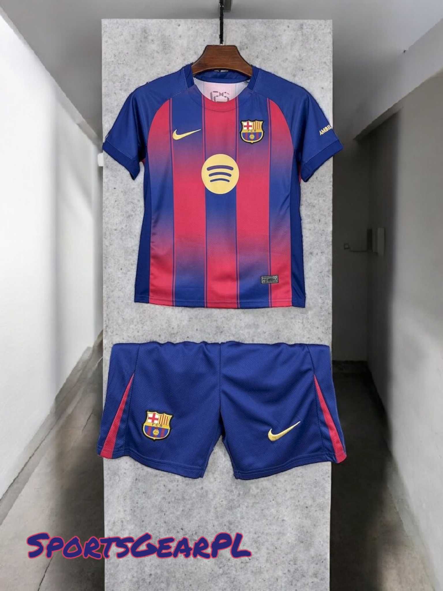 NOWOŚĆ! FC Barcelona 25/26 Komplet Domowy NIKE 125-135cm