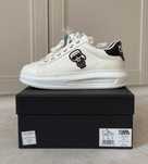 karl Lagerfeld buty bialo czarne lagerfeld sneakers biale z czarnym