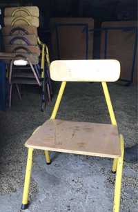 Krzesełka dziecięce przedszkolne PRL