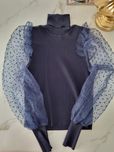 Zara golf z rękawami z organzy S
