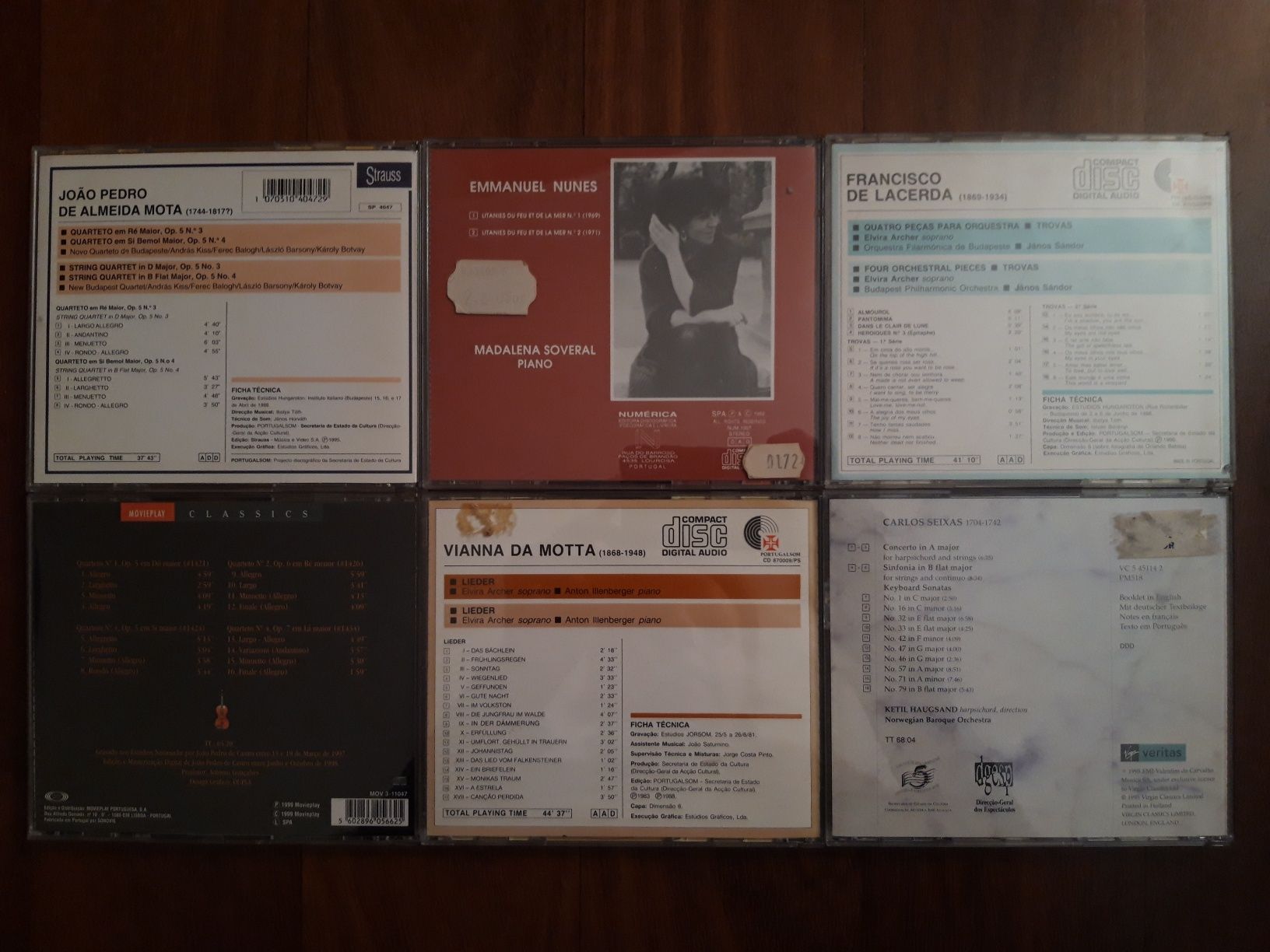 2 CDs de compositores portugueses: Almeida Mota/Carlos Seixas