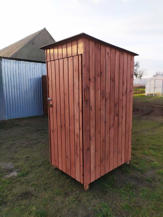 Narzędziownia drewniana skrytka domek schowek do narzędzi ogrodowy