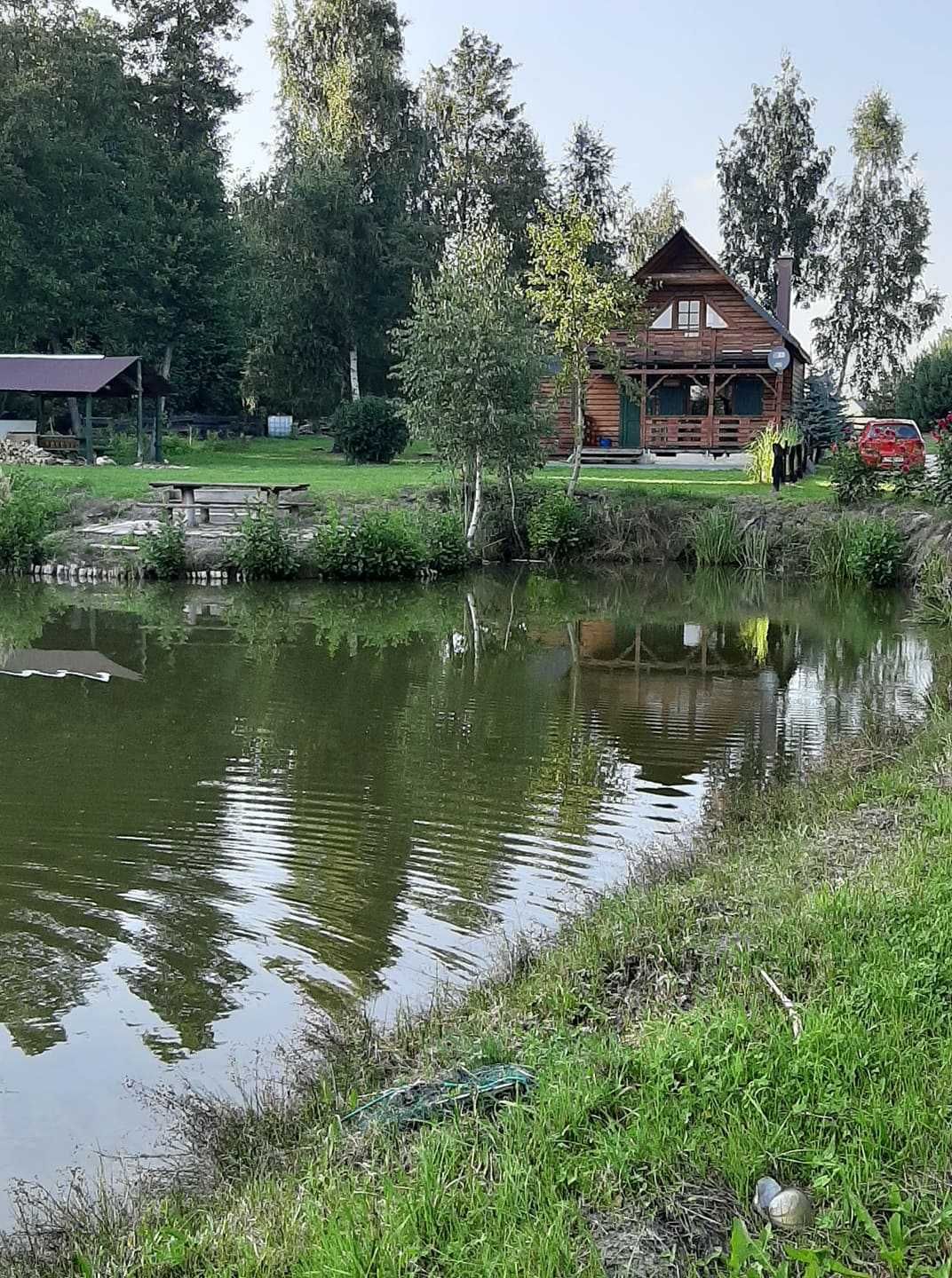 Domek dom drewniany kawalerskie panieńskie  jacuzzi balia przyroda