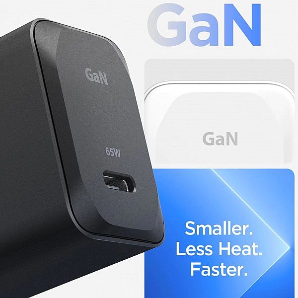 Spigen Arcstation Pro Gan-651/1-Port Network Charger 65W + Type-C Cabl