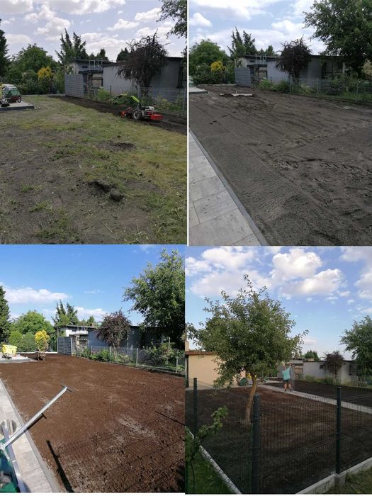 usługi koszenie trawy glebogryzarka separacyjna zakładanie trawnika