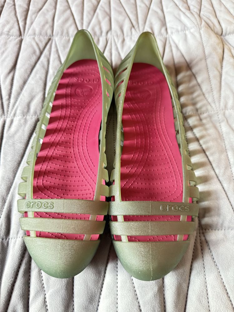 Балетки шлепки Crocs 8W оригинал/2 пары