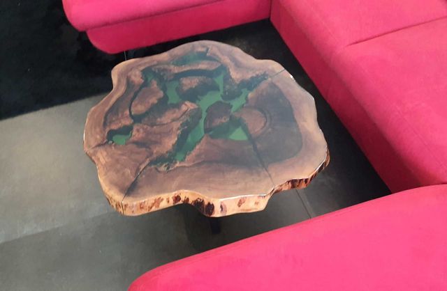 Stolik z żywicy epoksydowej stolik kawowy stolik drewniany