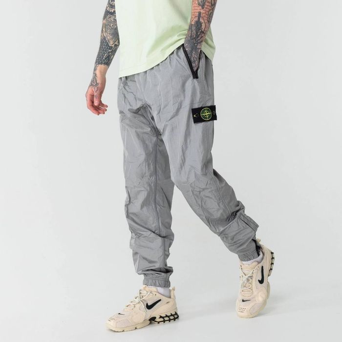 Штани Stone Island нейлон сірі