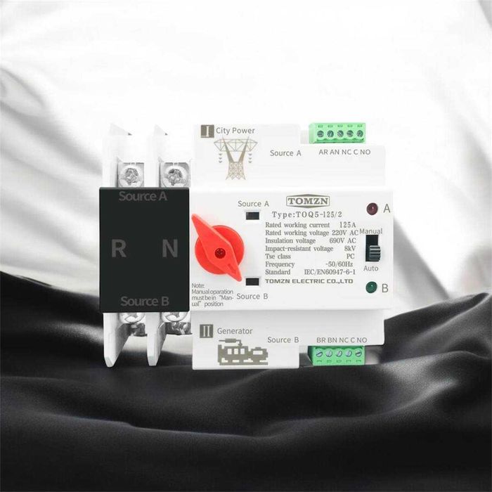 Автоматичний ввід резерву АВР 2Р/125A TOMZN